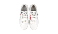 Prada Women's White Leather District Avenue Sneaker 1E125M