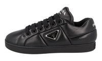 Prada Women's Black Leather Padded Nappa Sneaker 1E204N