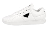 Prada Women's White Leather Padded Nappa Sneaker 1E204N