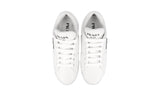 Prada Women's White Leather Padded Nappa Sneaker 1E204N