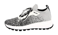 Prada Women's Silver Matchrace Sneaker 1E246L