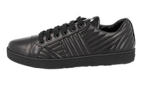 Prada Women's Black Leather Diagramme Sneaker 1E254L