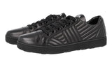 Prada Women's Black Leather Diagramme Sneaker 1E254L