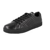Prada Women's Black Leather Diagramme Sneaker 1E254L