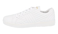 Prada Women's White Leather Diagram Sneaker 1E254L