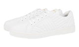 Prada Women's White Leather Diagramme Sneaker 1E254L