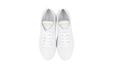 Prada Women's White Leather Diagramme Sneaker 1E254L