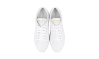 Prada Women's White Leather Diagram Sneaker 1E254L