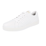 Prada Women's White Leather Diagramme Sneaker 1E254L