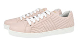 Prada Women's Beige Leather Diagramme Sneaker 1E254L