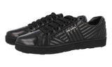 Prada Women's Black Leather Diagramme Sneaker 1E344I