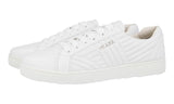 Prada Women's White Leather Diagramme Sneaker 1E344I