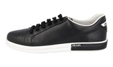 Prada Women's Black Leather Downtown Sneaker 1E347I