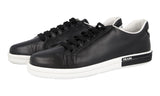 Prada Women's Black Leather Downtown Sneaker 1E347I