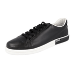 Prada Women's Black Leather Downtown Sneaker 1E347I