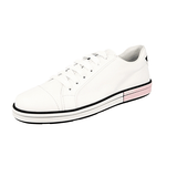 Prada Women's White Leather Downtown Sneaker 1E347I