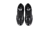 Prada Men's Black Leather Downtown Crystal Sneaker 1E348N