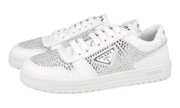 Prada Women's White Leather Downtown Sneaker 1E348N