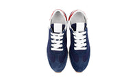 Prada Women's Blue Leather Lane Sneaker 1E369L