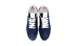 Prada Women's Blue Leather Lane Sneaker 1E369L