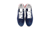 Prada Women's Blue Leather Sneaker 1E369L