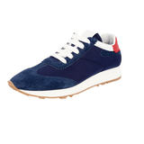 Prada Women's Blue Leather Lane Sneaker 1E369L