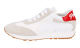 Prada Women's White Leather Lane Sneaker 1E369L