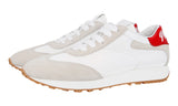 Prada Women's White Leather Lane Sneaker 1E369L