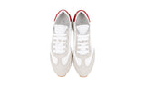 Prada Women's White Leather Lane Sneaker 1E369L