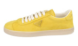 Prada Women's Yellow Leather Downtown Lane Sneaker 1E413N