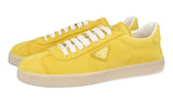 Prada Women's Yellow Leather Downtown Lane Sneaker 1E413N