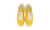 Prada Women's Yellow Leather Downtown Lane Sneaker 1E413N