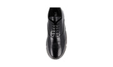 Prada Women's Black Brushed Spazzolato Leather Sneaker 1E431L