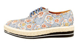 Prada Women's Multicoloured Platform Jacquard Espadrilles Embroided Sneaker 1E441F