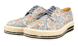Prada Women's Multicoloured Platform Jacquard Espadrilles Embroided Sneaker 1E441F