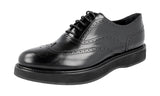 Prada Women's 1E526G X6O F0002 Full Brogue Leather Business Shoes