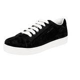 Prada Women's Black Leather Downtown Sneaker 1E535L