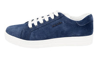 Prada Women's Blue Leather Avenue District Sneaker 1E535L