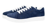 Prada Women's Blue Leather Downtown Sneaker 1E535L