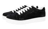 Prada Women's Black Leather Downtown Sneaker 1E535L