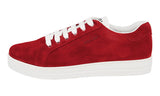 Prada Women's Red Leather Downtown Sneaker 1E535L