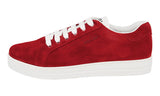 Prada Women's Red Leather District Avenue Sneaker 1E535L