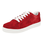 Prada Women's Red Leather Downtown Sneaker 1E535L