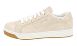 Prada Women's Beige Leather Downtown Sneaker 1E535L