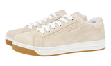 Prada Women's Beige Leather Downtown Sneaker 1E535L