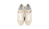 Prada Women's Beige Leather Sneaker 1E535L