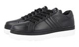 Prada Women's Black Leather Downtown Bold Platform Sneaker 1E536L