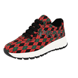 Prada Women's Red Scottish Tartan Prax01 Sneaker 1E552L