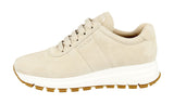 Prada Women's Beige Leather Prax Sneaker 1E553L