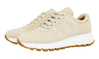 Prada Women's Beige Leather Prax01 Sneaker 1E553L